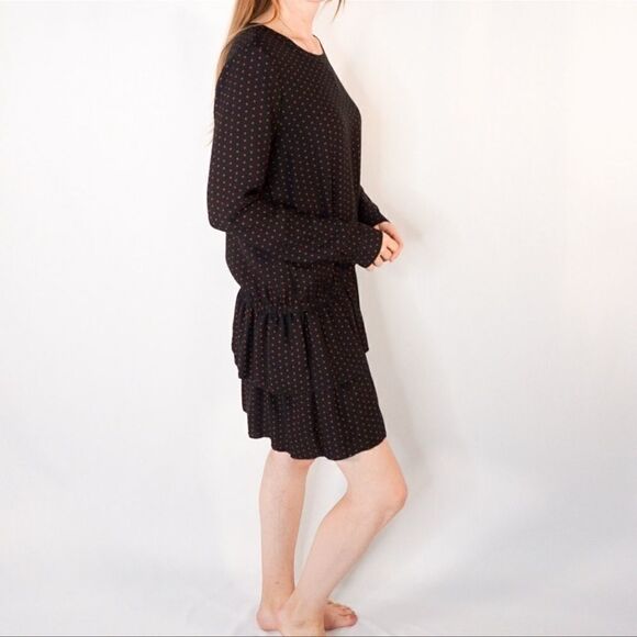 Scotch & Soda black star print ruffled mini dress - Picture 6 of 15